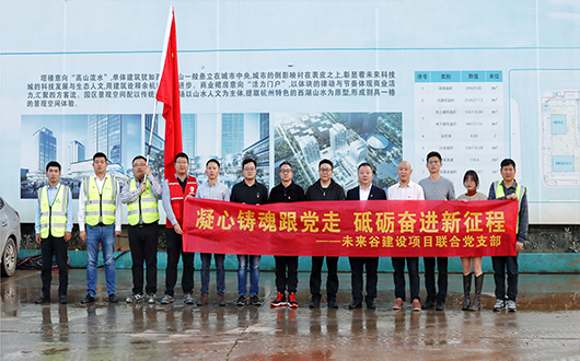 江南管理未來谷建設項目聯合黨支部開展主題黨建活動